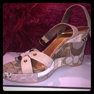 Coach Khaki/Multi Patchwork Sandal